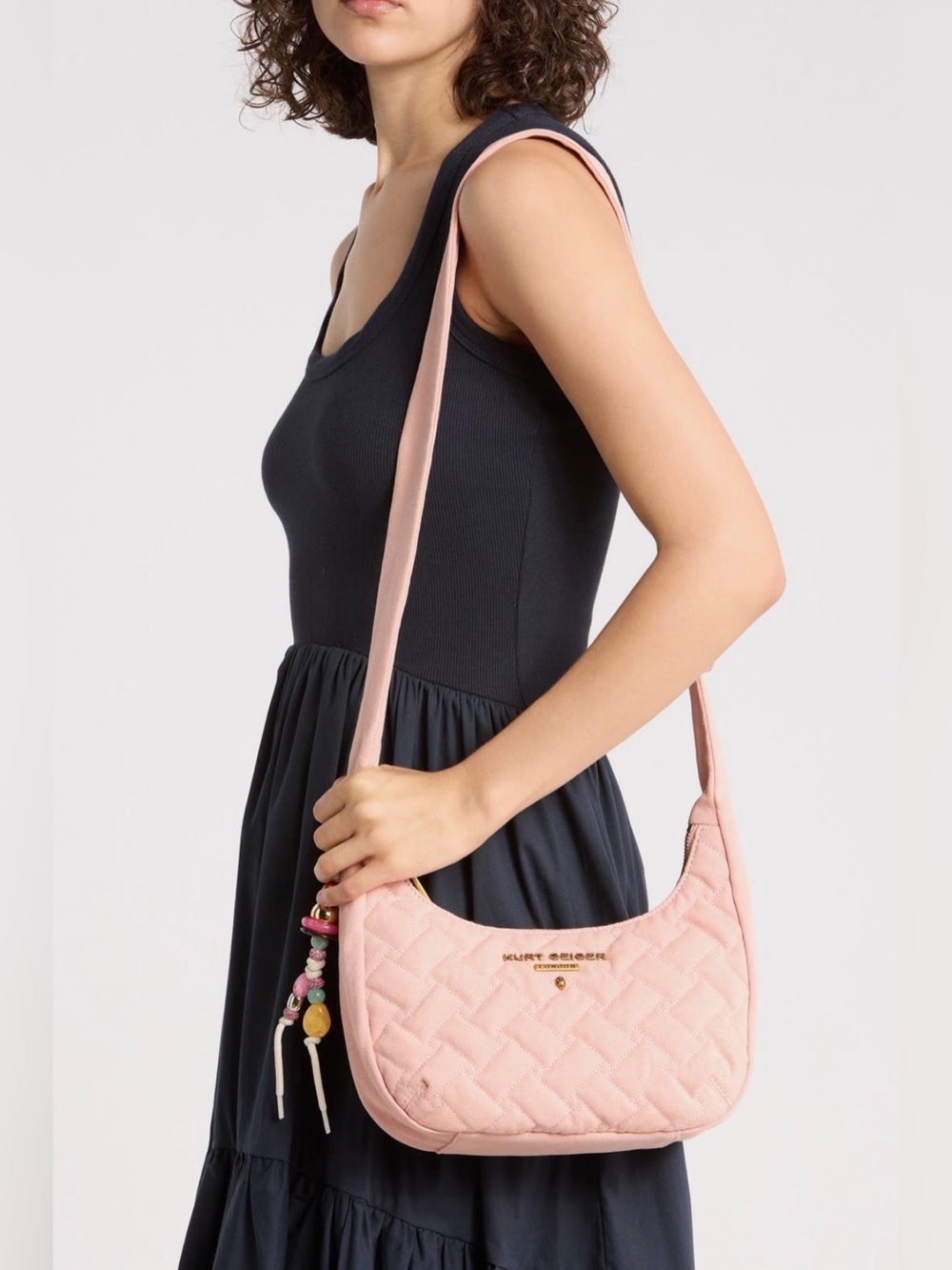 Kurt Geiger London Angel Quilted Hobo
Shoulder Bag